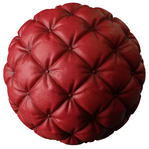 Quilted Leather Red
