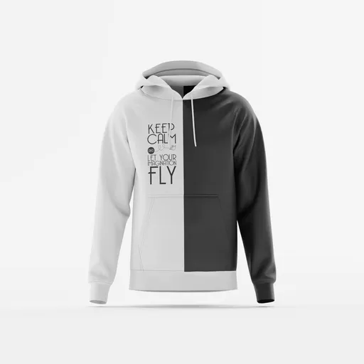 Men Long Raglan Hoodie Sweatshirt