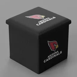 Cardinals storage ottoman