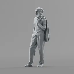 Lowpoly Male Standing