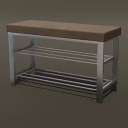 Shoe Rack with Cusion Seat
