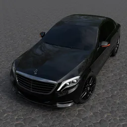 Mercedes Benz S500(Rigged)