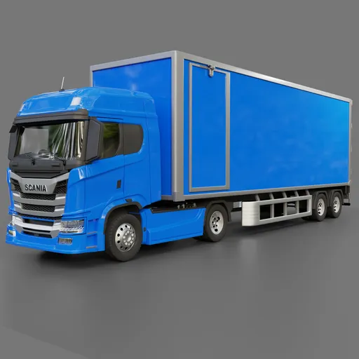 Scania G Tractor Trailer (Rigged)