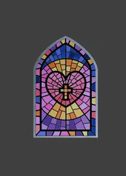 Church glass window style 8