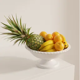 Tropical Fruit Bowl Still Life