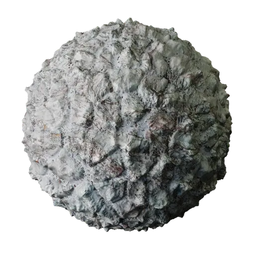 High-detail PBR/Procedural stone texture for 3D Blender material with seamless tiling, ideal for wall or floor modeling.