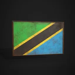 Tanzania Flag Picture Frame