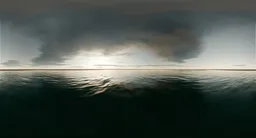 Moody Ocean Horizon Sky