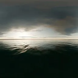 Moody Ocean Horizon Sky