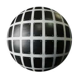 Leather Plated Surface with Rivets