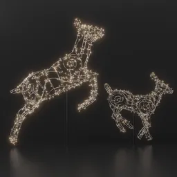 Luminous Reindeer Duo