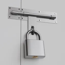 Sliding lock with padlock