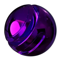 Polished Purple Metal