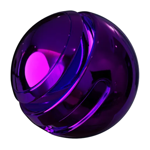 Polished Purple Metal