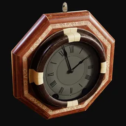 Antique Octagonal Wall Clock B