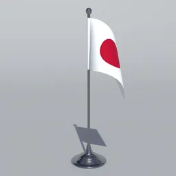 Japan Table Flag