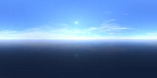 Good weather above the ocean