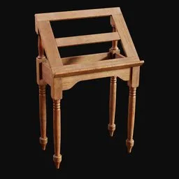 1800s Wooden Book Stand