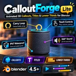 CalloutForge Lite – Animated 3D Callouts & Titles