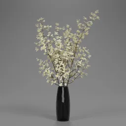 White Spring Blossom Vase