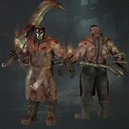 Executioner Monster - Bloody (Rigged)