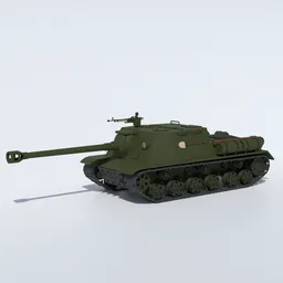 Low Poly ISU 122S Tank
