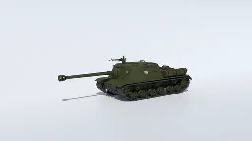 Low Poly ISU 122S Tank