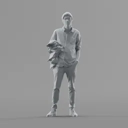 Lowpoly Male Standing