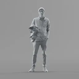 Lowpoly Male Standing