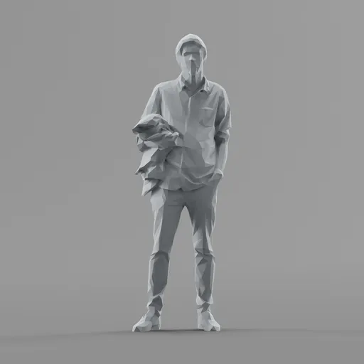 Lowpoly Male Standing