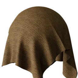 High-resolution Hessian weave PBR material for Blender 3D, showing detailed fabric texture and tiling capability.