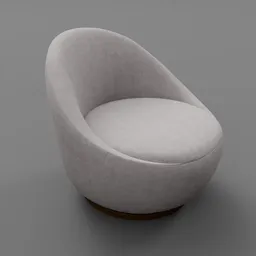 Restoration Hardware Reine Swivel Chair