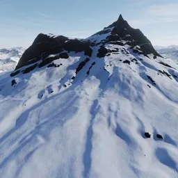 Snow Mountain Peak Landscape