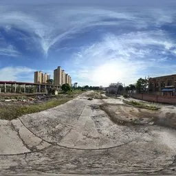 Sunshine Sky Bluesky Train Station