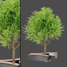 Outdoor Tree Bench