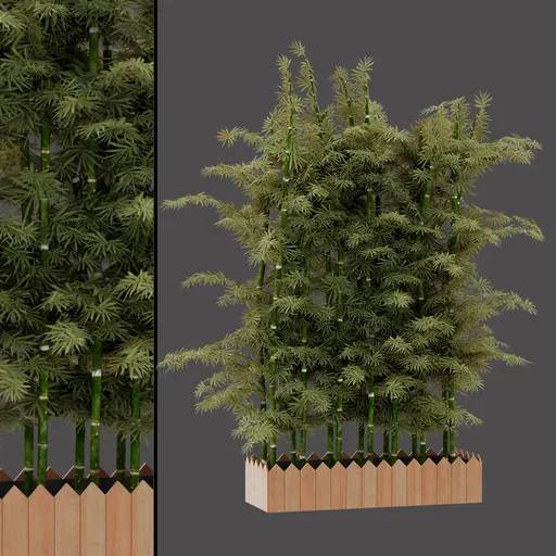 Green Bamboo Cluster