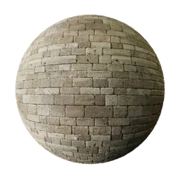 High-resolution sandstone block texture for 3D modeling, optimized for Blender with seamless PBR mapping.