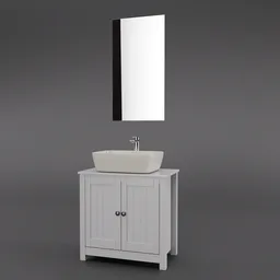 Small White Bathroom Set