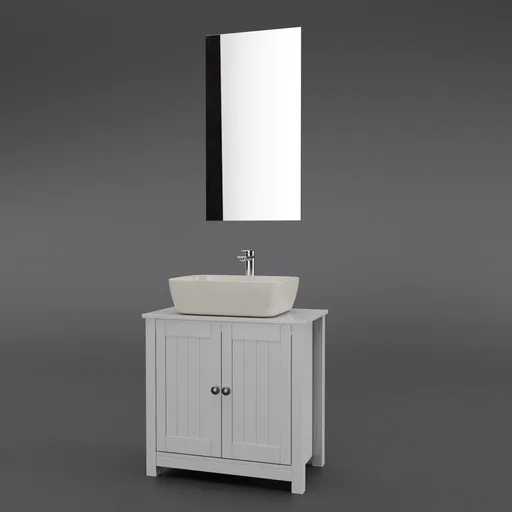 Small White Bathroom Set