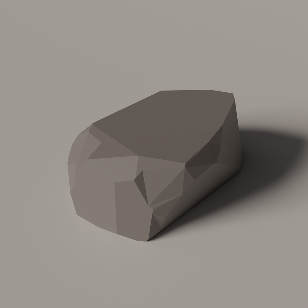 Blenderkit Download The Free Procedural Low Poly Rock Model 2211