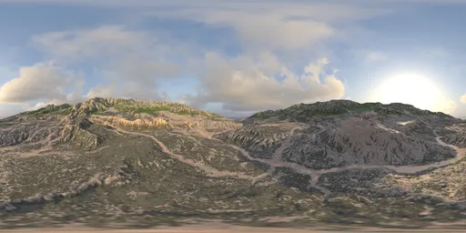 Mountain clouds warm