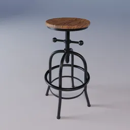 Antique workshop stool