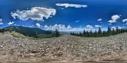 Mountain Cloud Bluesky Tree Gravel