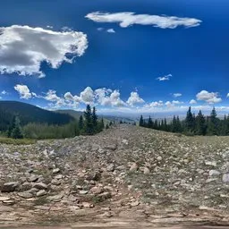 Mountain Cloud Bluesky Tree Gravel