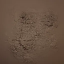 Rocky Surface Rugged Brush