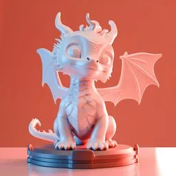 Little dragon cartoon style