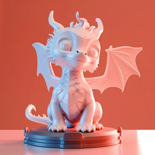 Little dragon cartoon style
