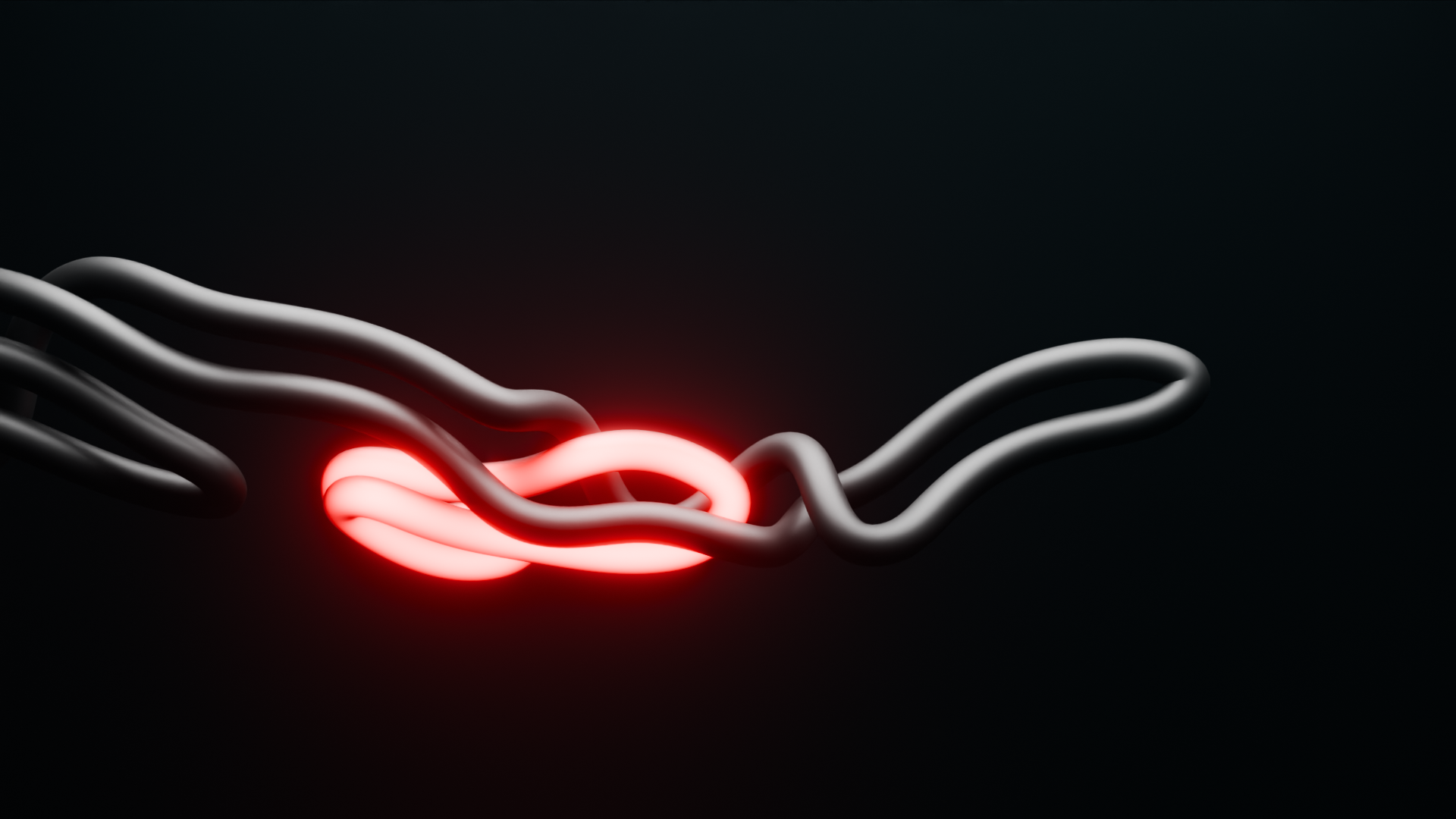 Glowing Red Wire Animation by geo nodes | Abstract scenes | BlenderKit