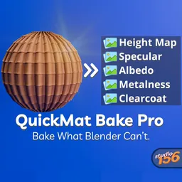 QuickMat Bake Pro – Ultimate Texture Baking Tool