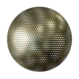 Round perforated brass